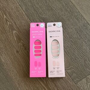 Set of 2 Dashing Diva Glaze Color LED Semi Cured Gel Nails. NWT.